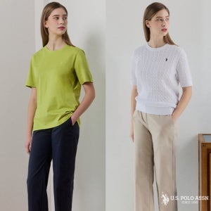 USPA 26SS 여성 코튼 롤업팬츠 2종 SET TV상품