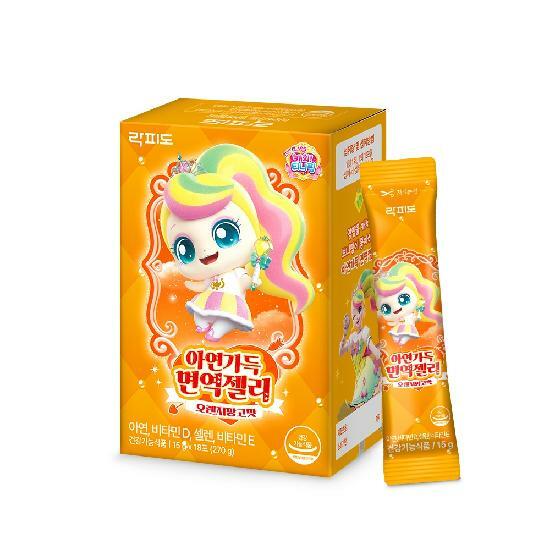 [대상웰라이프] 락피도 캐치티니핑 <b>시즌</b>6 <b>아연</b>가득 면역젤리 (15gx18포) 18일분