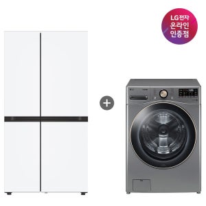 LG전자 LG AI 오브제컬렉션 냉장고 + LG 세탁기 (S836MQQ012 + F24VDLPR)