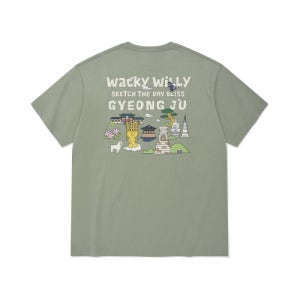 [와키윌리] 키키 트레블 시리즈 경주 티셔츠 그린 WA2602STS2LN
