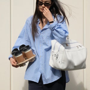 까르몽드 Slide Big Bag_Off White