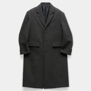 [쿠어] 알파카 롱 싱글 쓰리 버튼 코트 (멜란지그레이) CXF4CT07K-MEG