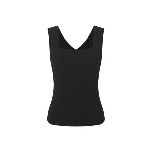 [더틸버리] 스퀘어넥 슬리브리스 니트 (BLACK) TS4N1PO521