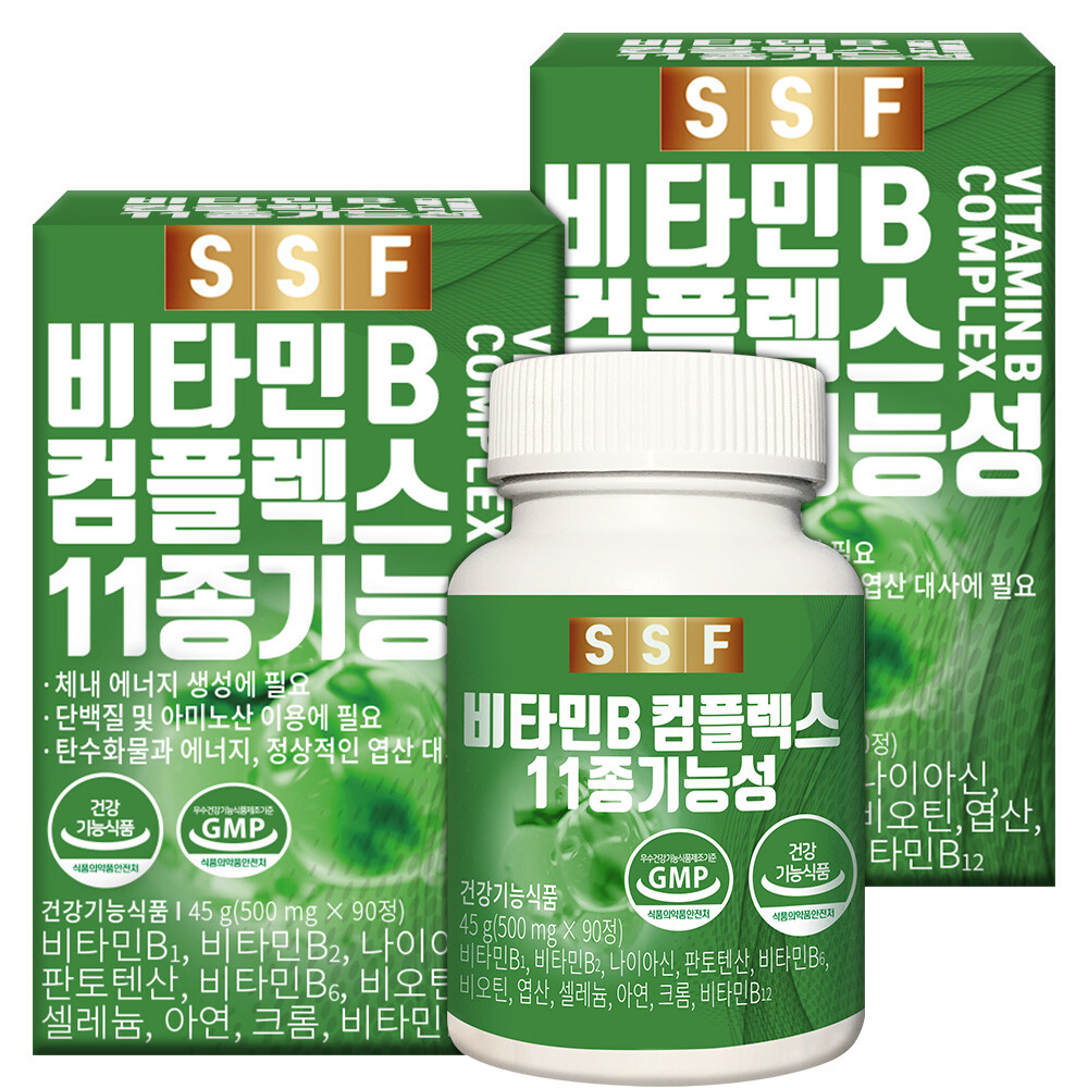 순수식품 비타민B 콤플렉스 8종 복합기능성 6개월분(180정)