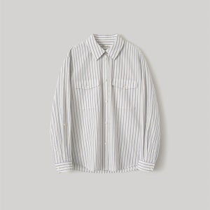 [어나더오피스 우먼] W. Sonnet Roll-Up Shirt (Off White)