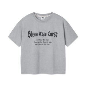 [앨빈클로] BLESS 크롭핏 반팔티셔츠 AST3638 (2COLOR) AST3638
