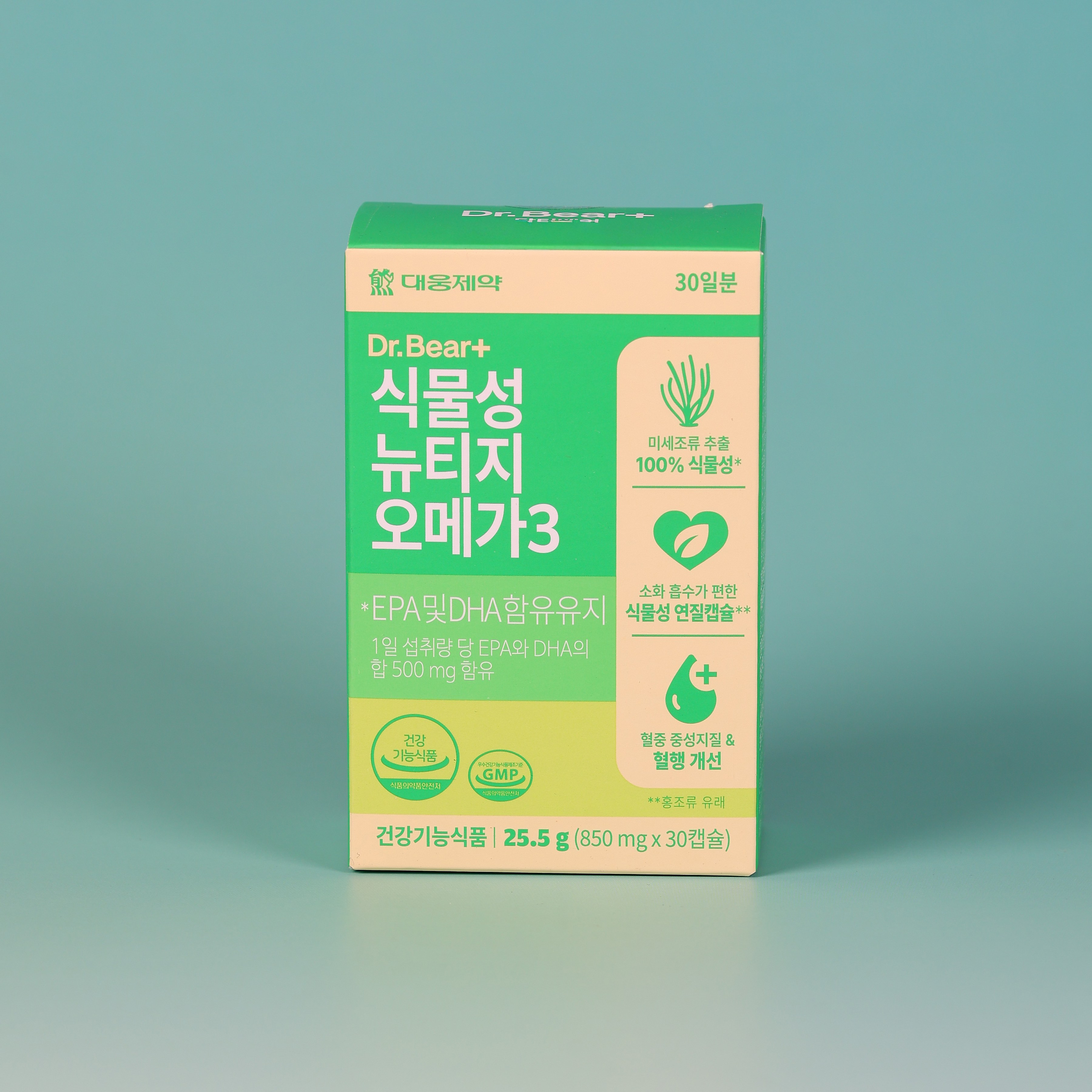 <b>대웅제약</b> 식물성 nTG 뉴티지 오메가3 혈중 <b>중성</b>지질 개선 혈행 개선  2개  30정