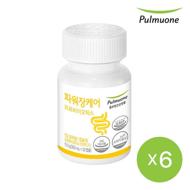 풀무원 파워장케어30일분 350mgX30캡슐X6개  30정  6개