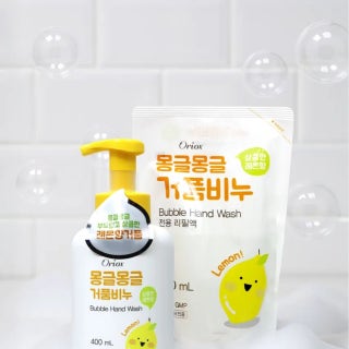 다이소 몽글몽글 거품비누 레몬향 리필형 X16개 1박스 B202505165600 제품 썸네일