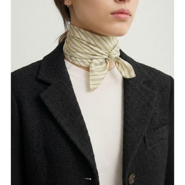 토템 26SS Striped Silk Scarf 261 WSC0149 FB0553 338 스트라이프 실크 스카프