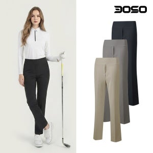 삼공오공 골프웨어 여성 간절기 봄/가을 마법허리밴드 10부 부츠컷 골프바지/WDSPL