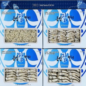 통영참멸치 4종세트[멸치세트2kg(세멸소멸중멸대멸각500g)]