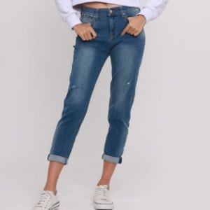 (잠뱅이) 여성 콜라겐 오비안밴드 캣시와 구제 올약워싱 보이핏 AM3DBF557_IC