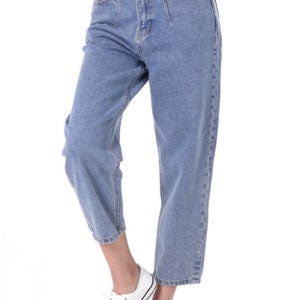 (잠뱅이) 여성 난스판 다트포인트 바이오스톤워싱 릴렉스핏 AM3DRS566