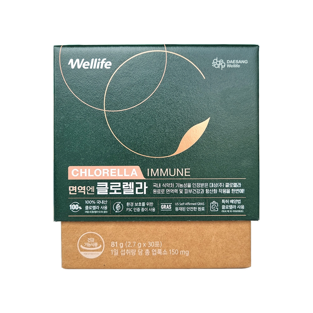 대상 wellife 면역엔 클로렐라 30포/면역엔클로렐라