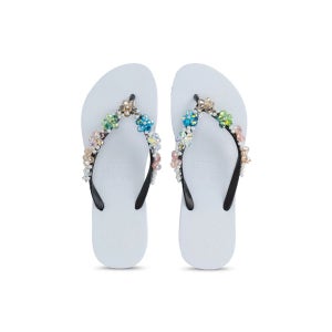 우쥬리 컬러풀 블룸 화이트 샌들 Zehentrenner Precious Colorful Bloom weiss A0793065 148780882