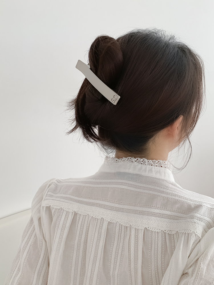 매트 메탈 헤어클립