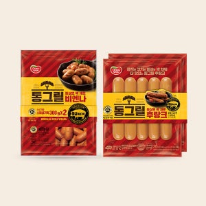동원 통그릴비엔나 300g x 2봉+통그릴후랑크 250g x 2봉