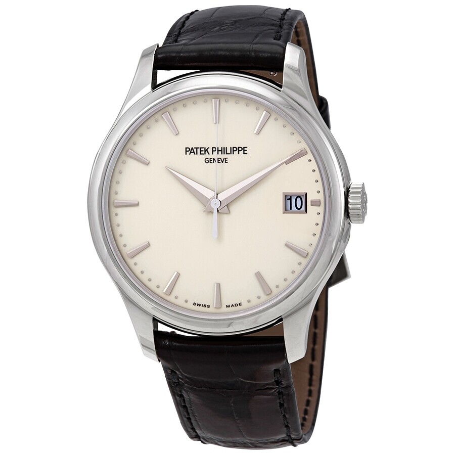 파텍필립 Patek Philippe Calatrava Mechanical Dial 18kt Mens Watch 아이보 5227G-001