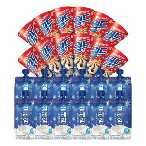월드콘 바닐라x12개+설레임 밀크x12개