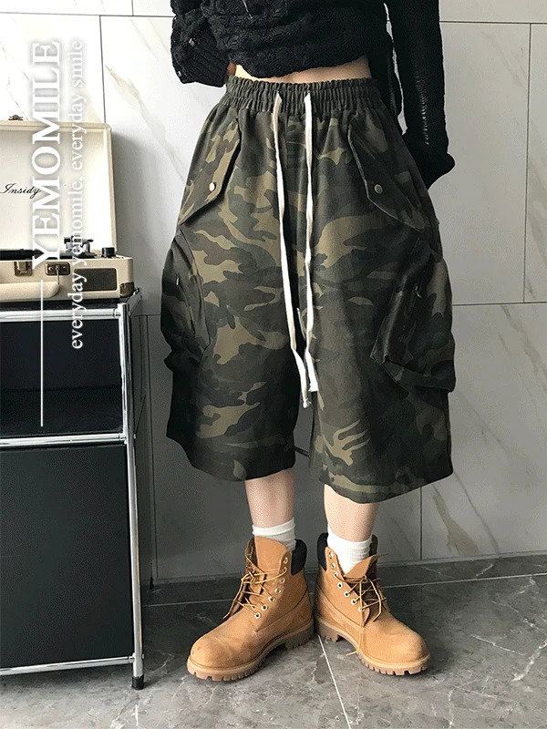 예모마일 독스 카고 버뮤다 팬츠 (밴딩) 반바지