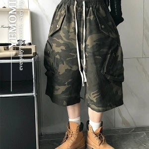 예모마일 독스 카고 버뮤다 팬츠 (밴딩) 반바지