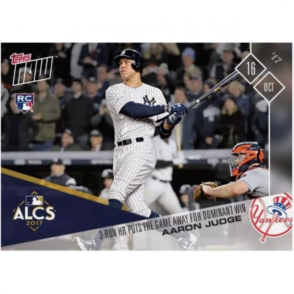 2017년 탑스 RC 애런 저지 뉴욕 양키스 3타점 HR ALCS 루키 카드 770에서 압도적인 승리를 거뒀습니다  2017년 탑스 RC 애런 저지 뉴욕 양키스 3타점 H
