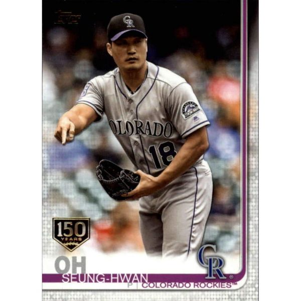 2019 탑스 시리즈 2 야구 150년 골드 스탬프 평행 538 오승환 콜로라도 로키스 공식 MLB 트레이딩 카드  2019 탑스 시리즈 2 야구 150년 골드 스탬프 평