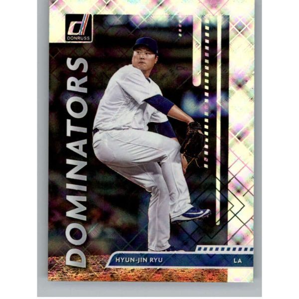 2020 돈러스 도미네이터스 다이아몬드 야구 6 류현진 로스앤젤레스 다저스 공식 MLBPA 트레이딩 카드 파니니 아메리카 제공