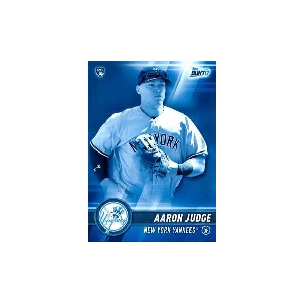 2017 탑스 번트 블루 베이스볼 20 아론 저지 루키 카드