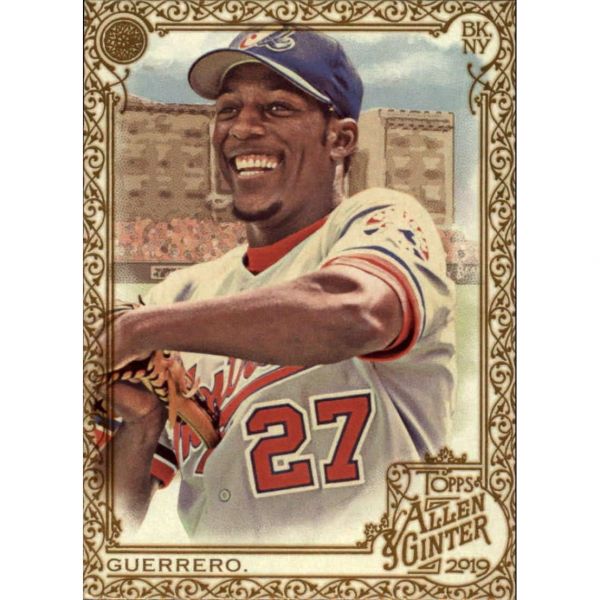2019 탑스 앨런과 긴터 핫 박스 골드 평행 137위 블라디미르 게레로 몬트리올 엑스포스 공식 MLB 야구 트레이딩 카드 취미 독점