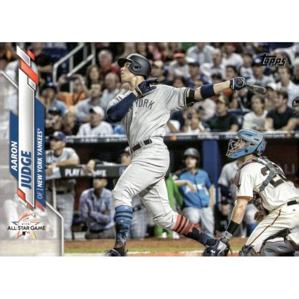 2020년 탑스 업데이트 U15 아론 저지 뉴욕 양키스 야구 공식 트레이드 카드 MLB