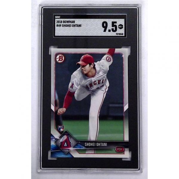 2018년 보우먼 49 오타니 쇼헤이 RC 신인 MLB 야구 트레이딩 카드 등급 SGC 9.5 MINT 로스앤젤레스 에인절스