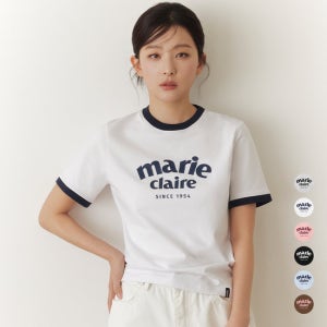 [마리끌레르] [정가42,000원] 아치 로고 링거 반팔 티셔츠 6종 택1(MAGBTS10M)