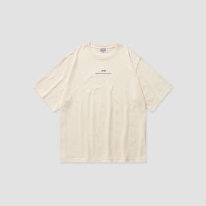 [필프] Slogan Over T-Shirt (Cream)