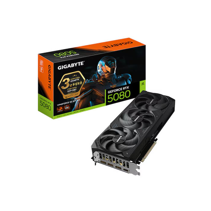 기가바이트 지포스 RTX 5080 WINDFORCE OC SFF D7 16GB 제이씨현