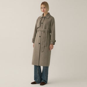 [리스트] 울 건플랩 핸드메이드 롱 코트_TWHCTP80030