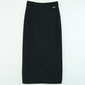 Slit H Cloud Highwaist Full-lining Long Skirt (BLACK, 3 SIZE)