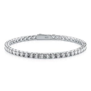 [롯데백화점] 로이드 3mm 화이트 큐빅 테니스 925 스터링 실버 팔찌 16cm(S) LLBS50316SWW LE1219904546