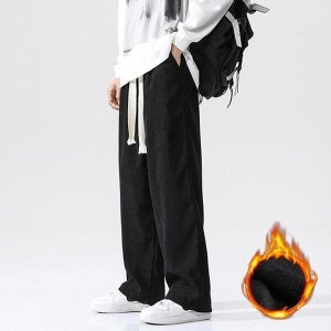 더블디 남성 기모안감 골덴 디자인 밴딩 겨울 팬츠 IS-TTP40 (15649462)