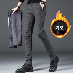 더블디 기모바지 융기모팬츠 체크패턴 슬랙스 IS-TTP02 (15648613)