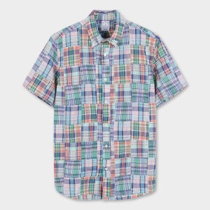 [롯데백화점] 브룩스 브라더스 마드라스 반팔 셔츠  (멀티) (BBTPMF82197FM) LE1221344997