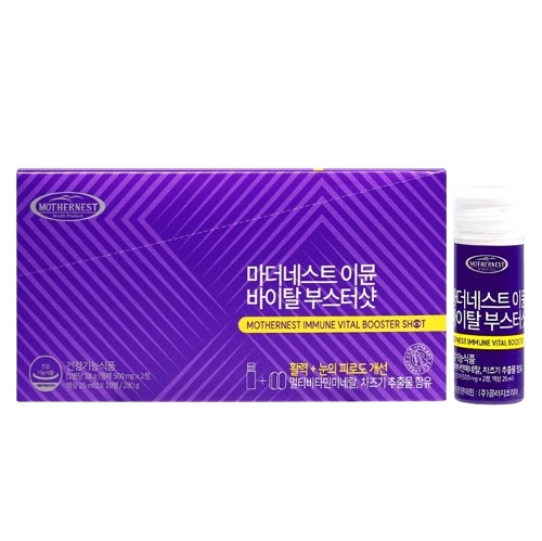 <b>마더네스트</b> 이뮨 바이탈 부스터샷 (500mg x 2정 + 액상 25ml) x 10개입, 1개