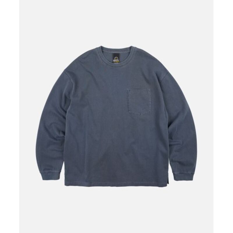 frizmworks PIGMENT POCKET LONG SLEEVE TEE BLUE