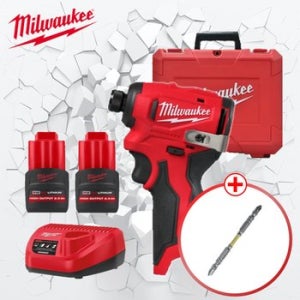 M12 BLIDRC-252C 충전 콤팩트 임팩드라이버 세트 2.5Ah 2개