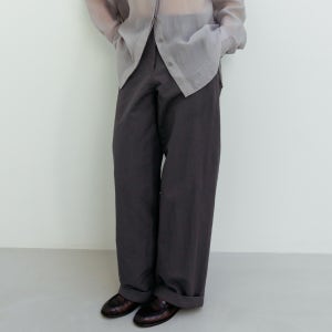 [블랭크룸 우먼] WASHED ROLL UP PANTS_CHARCOAL GRAY