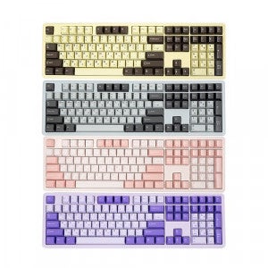 QSENN Q108 PBT 풀윤활 가스켓 유무선 기계식 (벚꽃)
