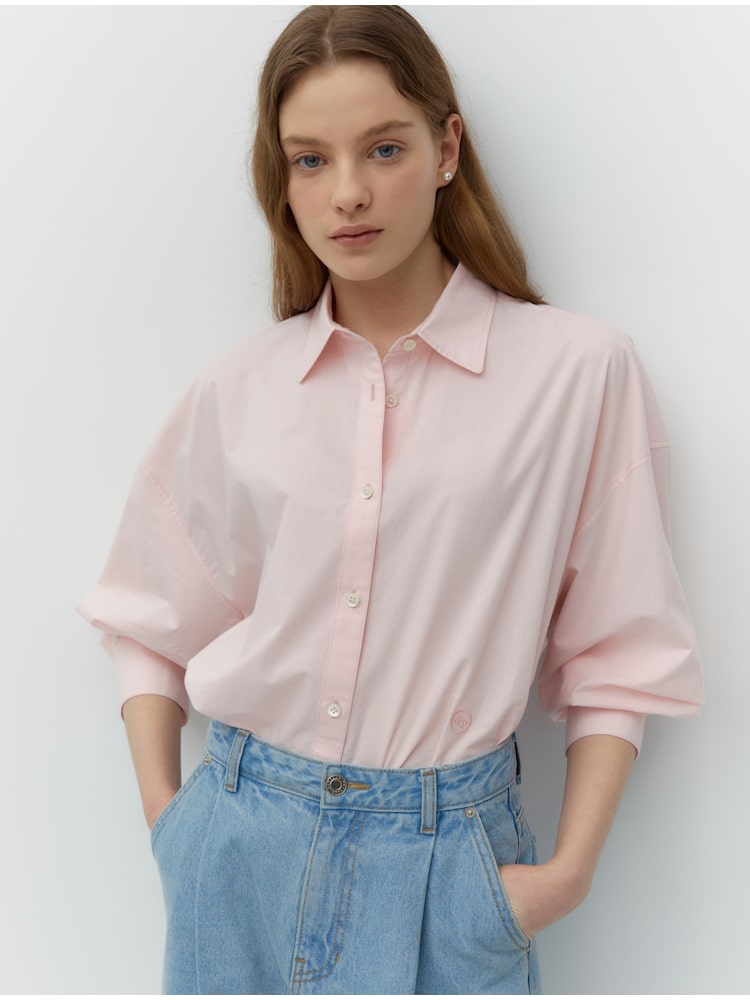 [드파운드] oversized shirts - light pink 연분홍색 DP2613SH006DLPFR