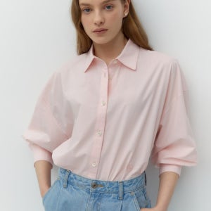 [드파운드] oversized shirts - light pink 연분홍색 DP2613SH006DLPFR