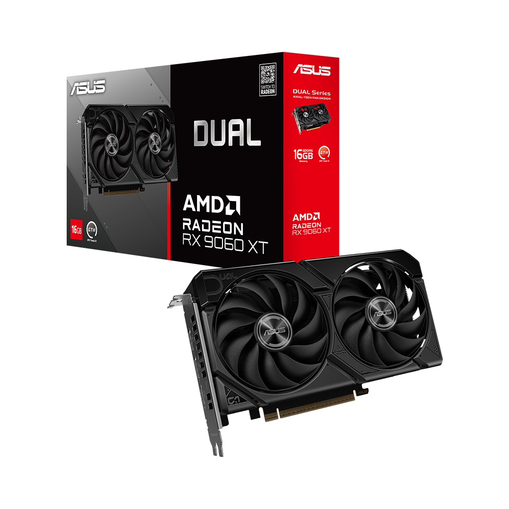 ASUS DUAL 라데온 RX 9060XT D6 16GB 대원씨티에스